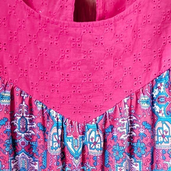 TORRID NEW Plus Size Super Soft Crew Neck Eyelet Yoke Cold Shoulder Top. - Picture 4 of 16